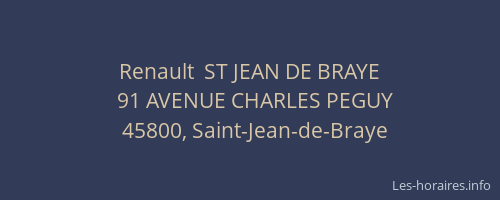 Renault  ST JEAN DE BRAYE