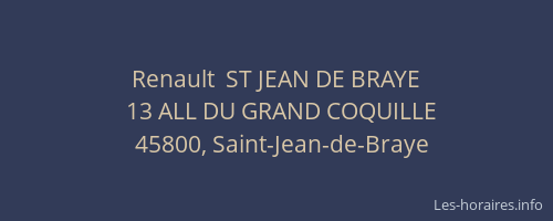 Renault  ST JEAN DE BRAYE