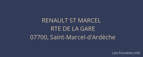 RENAULT ST MARCEL
