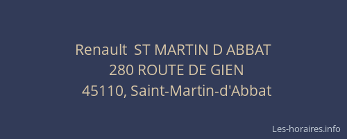 Renault  ST MARTIN D ABBAT
