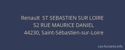 Renault  ST SEBASTIEN SUR LOIRE