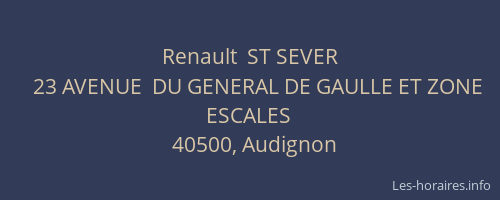 Renault  ST SEVER