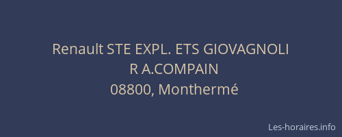 Renault STE EXPL. ETS GIOVAGNOLI