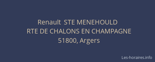 Renault  STE MENEHOULD