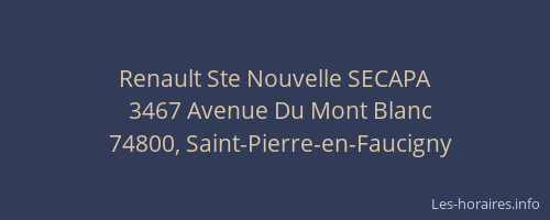 Renault Ste Nouvelle SECAPA