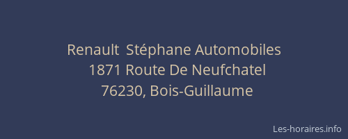 Renault  Stéphane Automobiles