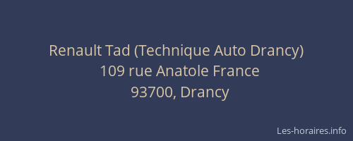 Renault Tad (Technique Auto Drancy)