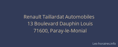 Renault Taillardat Automobiles