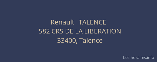 Renault   TALENCE