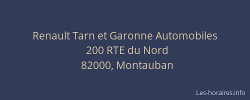 Renault Tarn et Garonne Automobiles