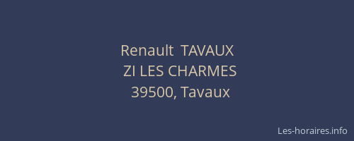 Renault  TAVAUX