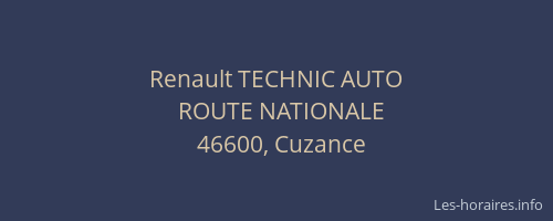 Renault TECHNIC AUTO