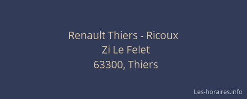 Renault Thiers - Ricoux