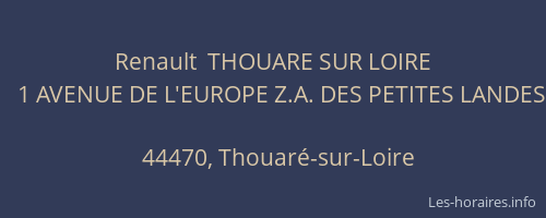 Renault  THOUARE SUR LOIRE