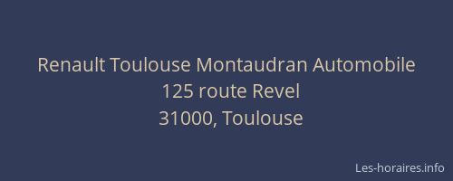 Renault Toulouse Montaudran Automobile
