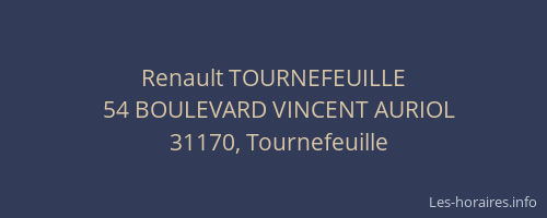 Renault TOURNEFEUILLE