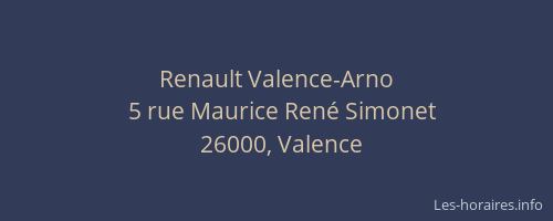 Renault Valence-Arno