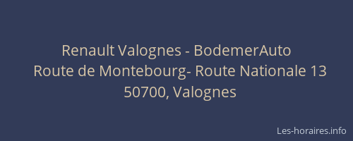 Renault Valognes - BodemerAuto