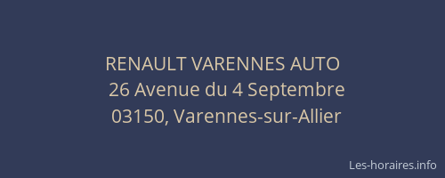 RENAULT VARENNES AUTO