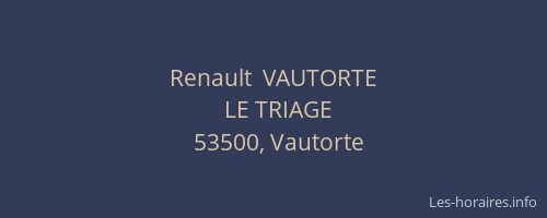 Renault  VAUTORTE