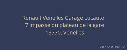 Renault Venelles Garage Lucauto