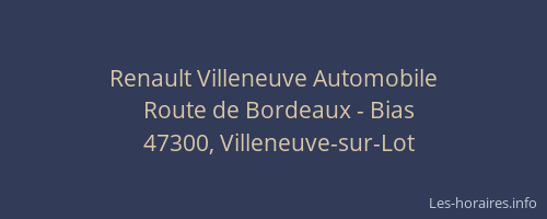 Renault Villeneuve Automobile