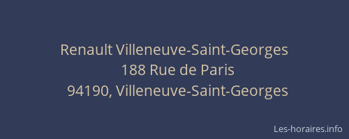 Renault Villeneuve-Saint-Georges
