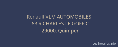 Renault VLM AUTOMOBILES