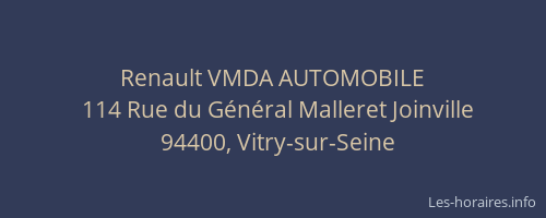 Renault VMDA AUTOMOBILE