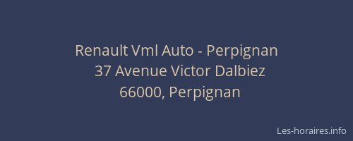 Renault Vml Auto - Perpignan