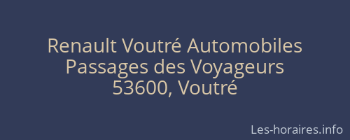 Renault Voutré Automobiles