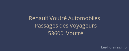 Renault Voutr&eacute; Automobiles