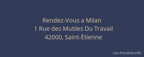 Rendez-Vous a Milan