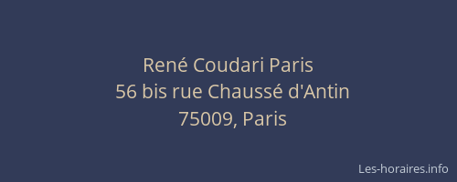 René Coudari Paris