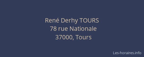 René Derhy TOURS
