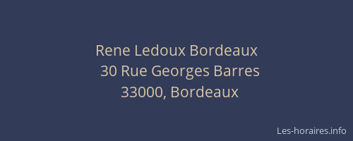Rene Ledoux Bordeaux