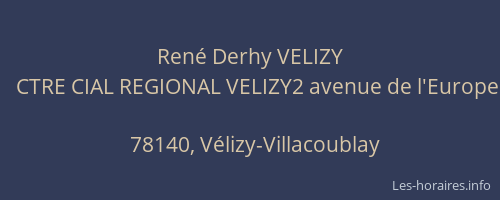 Ren&eacute; Derhy VELIZY