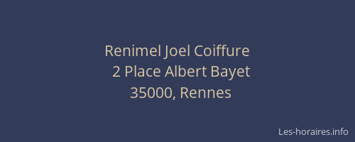 Renimel Joel Coiffure