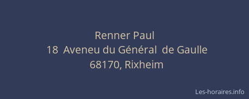 Renner Paul