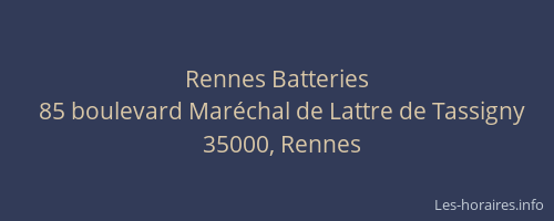 Rennes Batteries