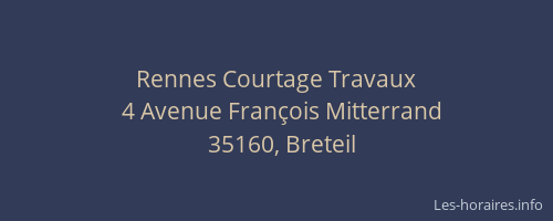 Rennes Courtage Travaux