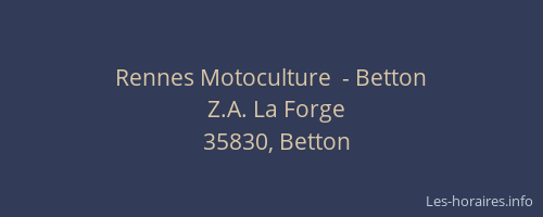 Rennes Motoculture  - Betton