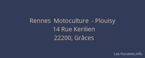Rennes  Motoculture  - Plouisy