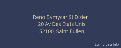 Reno Bymycar St Dizier