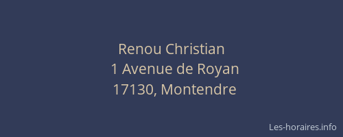 Renou Christian