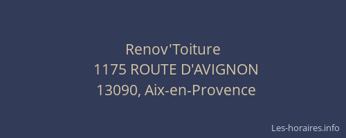 Renov'Toiture