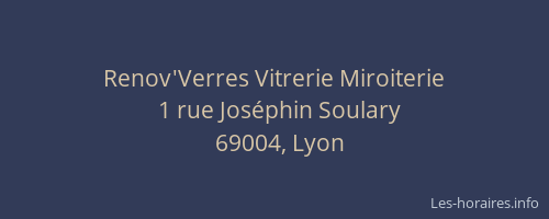 Renov'Verres Vitrerie Miroiterie