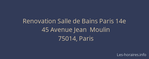 Renovation Salle de Bains Paris 14e