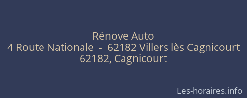 Rénove Auto