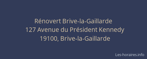 Rénovert Brive-la-Gaillarde